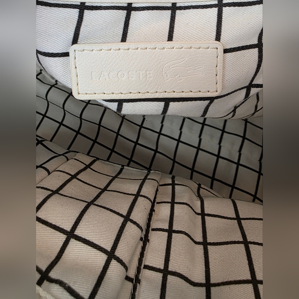 Lacoste Women's Cream Tote Bag - Picture 4 of 15